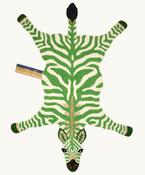 Doing Goods Rug - Grassy Zebra image