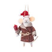 Sass &amp; Belle Christmas Bauble - Felt Tipple Mouse