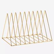 Madam Stoltz Kitchen - Iron Plate / Vinyl Display Rack - Gold