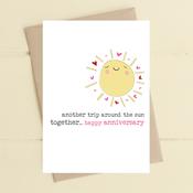 Dandelion Card - Anniversary – another trip around the sun