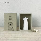 East of India - Porcelain Tall Matchbox Sentiments - Bear
