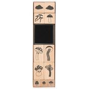Paper Poetry Stamp Set - Mushrooms