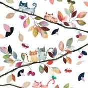 Napkins - Autumn Cats