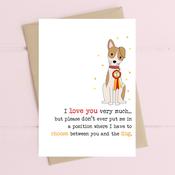 Dandelion Card - Choose between you or the Dog