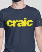 Fukil T Shirt - Craic Navy (Yellow on Navy)