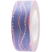Paper Poetry Washi Tape - Blue &amp; Pink Waves