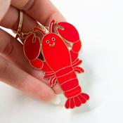 Sass &amp; Belle Keyring - Enamel Lobster