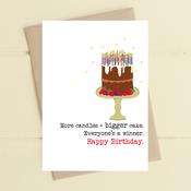 Dandelion Card - More Candles Bigger Cake