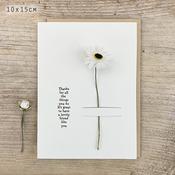 East of India Card - Dried Flower Thanks