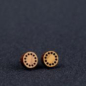Rowena Sheen Earrings - Grain Studs