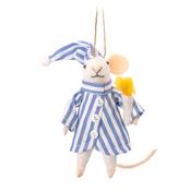 Sass &amp; Belle Christmas Bauble - Felt Bedtime Mouse image