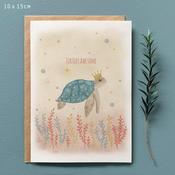 East of India Card - Sealife Turtley Awesome