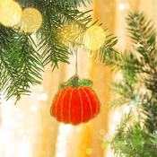 Sass &amp; Belle Christmas Bauble - Pumpkin Zari Decoration