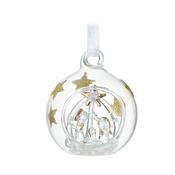 Heaven Sends Christmas Bauble - Glass Globe Nativity Scene