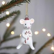 Pluto Design Christmas Decoration - Ceramic Mouse