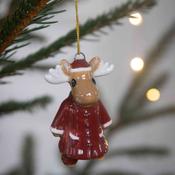 Pluto Design Christmas Decoration - Ceramic Moose