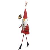 G-Bork Handmade Tin Santa Playing Trombone