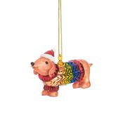 Sass &amp; Belle Christmas Bauble - Sausage Dog in a Rainbow Jumper image