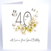 Luxury Extra Large Card - 40 On your Special Birthday image