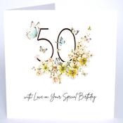 Luxury Extra Large Card - 50 On Your Special Birthday image