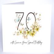 Luxury Extra Large Card - 70 On your Special Birthday image