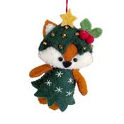 G-Bork Handmade Christmas Felt Bauble - Fox