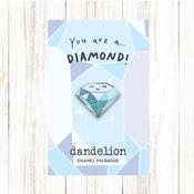 Dandelion Pin Badge - Diamond