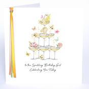 Luxury Extra Large Card - To the Sparkling Birthday Girl image