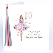 Luxury Extra Large Card - 18 With Love on Your Special Birthday - Some Girls Just Sparkle image