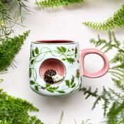 Disaster Designs Ceramics 3D Cup - Secret Garden Hedgehog