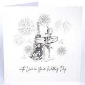 Luxury Extra Large Card - With Love on Your Wedding Day image