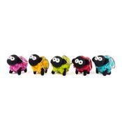 Erin Knitbits Keyring - Knitted Sheep with Coloured Fleece