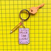 Disaster Designs Small Talk Keyring - Much Too Clever, For Anyone's Good image