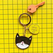 Disaster Designs Small Talk Keyring - I Speak Fluent Cat