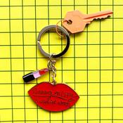 Disaster Designs Small Talk Keyring - Running on Lippy and Swear Words