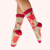 Powder Socks - Rouge Blooms image