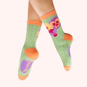 Powder Socks - Spring Pansies image