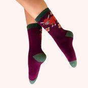 Powder Cosy Socks - Highland Cow