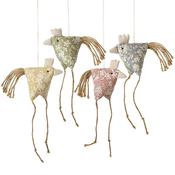 Heaven Sends Easter - Floral Print Hanging Chicken