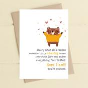 Dandelion Card - Here I am! image