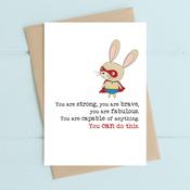 Dandelion Card - You are Strong and Brave