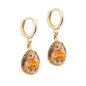 Bill Skinner Earrings - Hedgehog &amp; Pumpkin Huggies