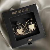 Don't Kill My Vibe Earrings - Heart Strong Hoops