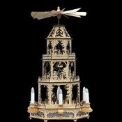 Traditional Christmas - XL Layered Light up and Moving Pyramid