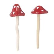 Heaven Sends - Autumn Porcelain Red Mushroom