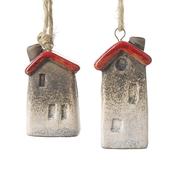 Heaven Sends Christmas Bauble - House with Red Roof