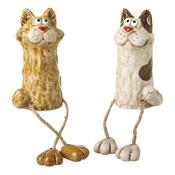 Heaven Sends - Ceramic Cats with Dangly Legs