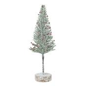 Heaven Sends Christmas - Tree Green Brush with Red Berries