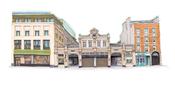 CorkIDoodleDo - English Market Landscape Print image