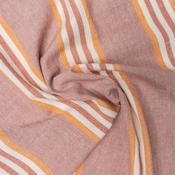 Tranquillo Homeware - Kitchen Tea Towels Set of 2 - Pink Stripes image